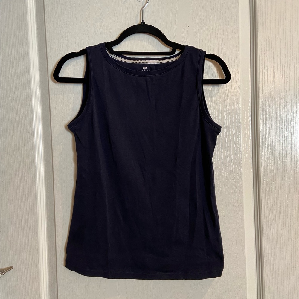 Talbots, Navy sleeveless top